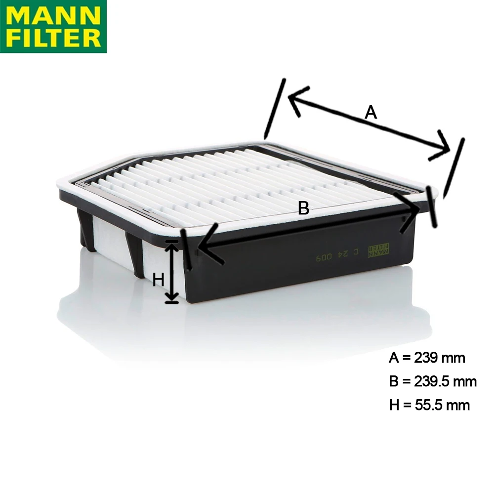 MANN FILTER C 24 009 TOYOTA Reiz LEXUS GS 용 에어 필터 기존 고 먼지 유지 용량 높은 여과 17801-31110