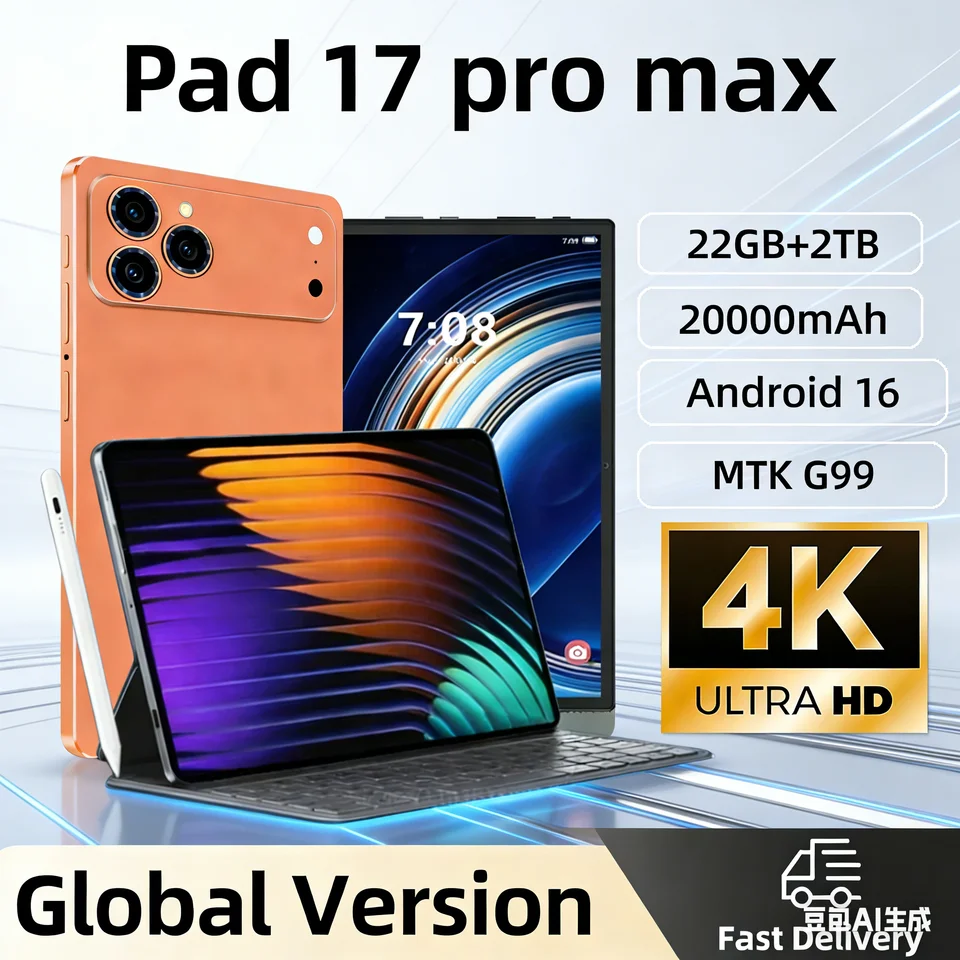 2026 New Original Pad 17 Pro Max Android 16 Tablet 11inch 20000mAh
