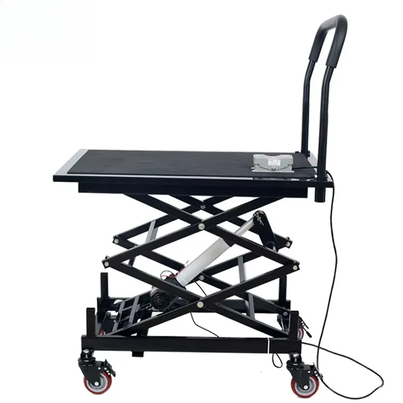 Portable Manual Lifting Horse Stool 90x55cm Platform 180KG Max Load 38 To 120cm Adjustable Lifting Range With Mobile Wheels