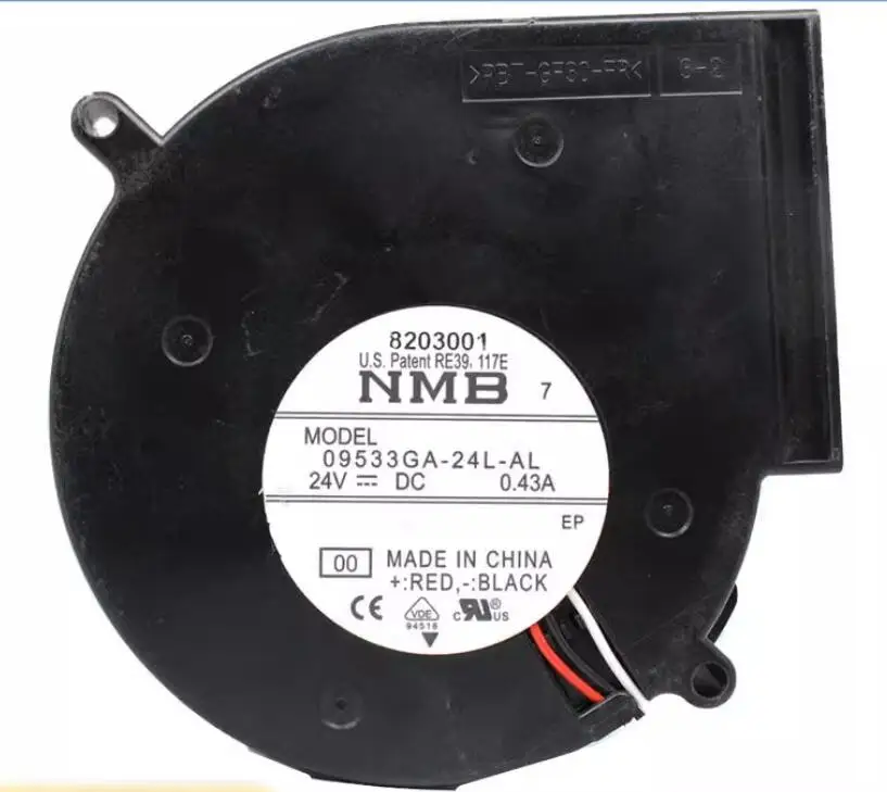 

NMB 09533GA-24L-AL DC 24V 0.43A 3-Wire Server Cooling Fan