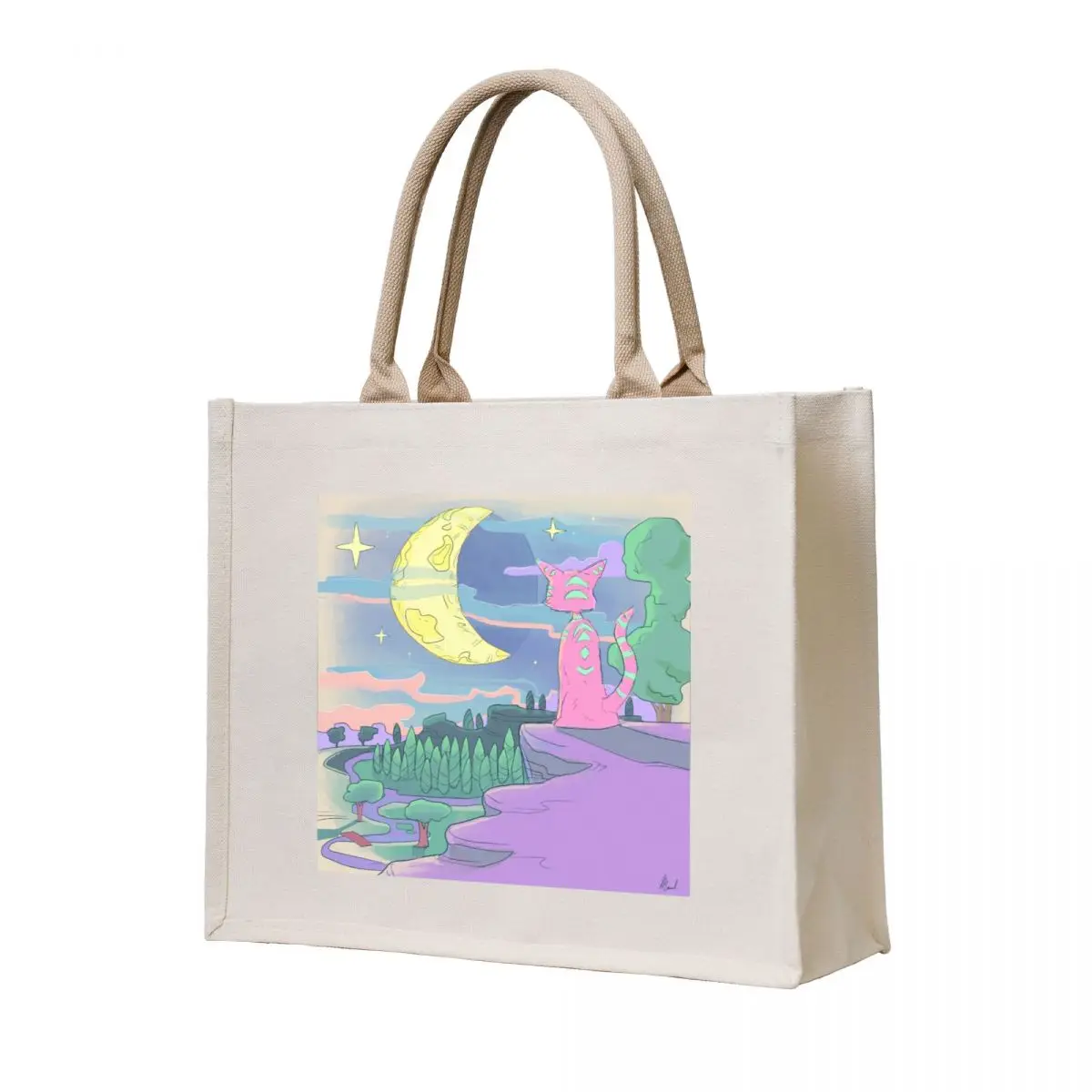 

Moon Gazer Tote Bag tote bag university Handbags women tote bags aesthetic