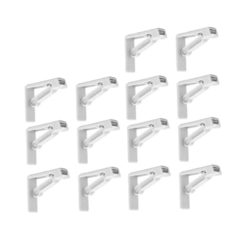 14pcs Clear Plastic Tablecloth Clamps Table Cover Fasteners For Outdoor Dining Picnic Camping Windproof Grip Accessories
