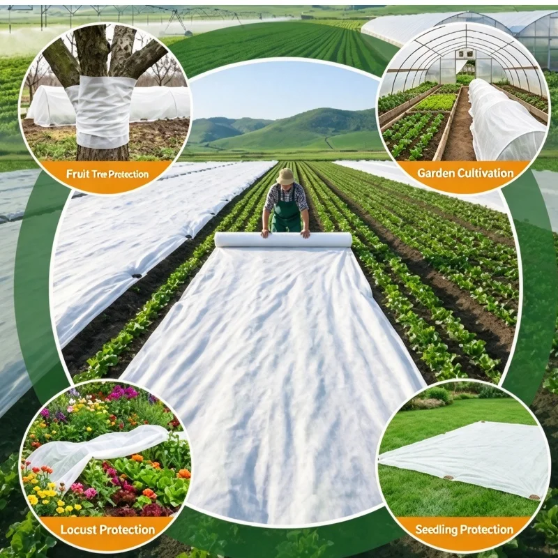 9m*1.6m Non Woven Plant Frost Protection Cover Horticultural Floating Row Cover For Vegetable Fruit Tree Garden Accessories