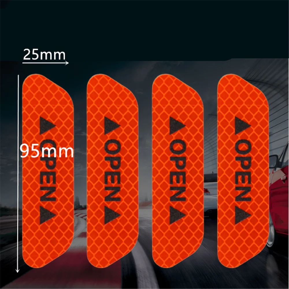 Reflective Car Accessories Door Sticker Safety Tape inside Auto for Toyota Chr Alfa Romeo Giulietta Cla Jeep Compass 2022