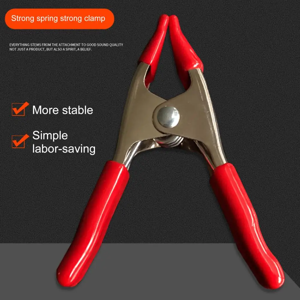 

Useful Binder Clip Rubber Spring Clamp Compact Size Wide Jaw Special Binder Clip Non-slip