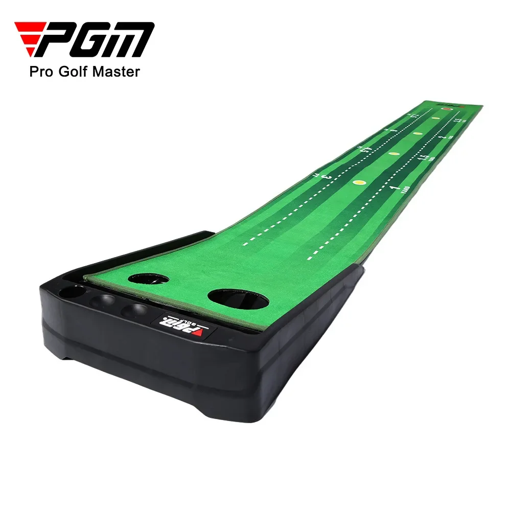 PGM Golf Putting Practice Mat Automatic Electric Golf Ball Return Indoor Home Office Putting Golf Pad Trainer Mat Accesssories