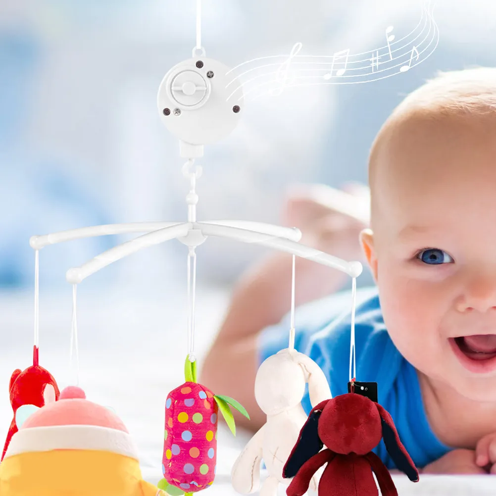 Baby Toys Crib Pendant Accessory Sleeping Pendants Bed White Musical Bell Boxes