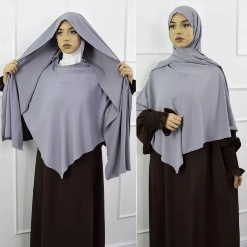 Moda Müslüman Başörtüsü Abaya Hicap Kadın Abayas Khimar Kadın Jersey İslam başörtüsü Türbanlar Türban Anında Wrap