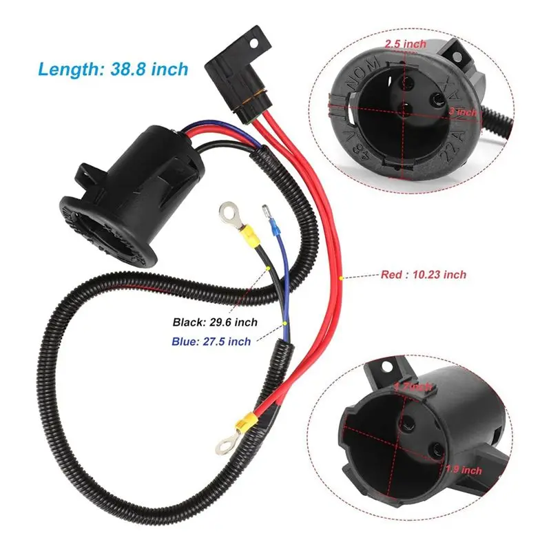 Highly Recommended 105137401 Golf Cart Accessories DC Receptacle For 2014-UP Club Car Precedent / Tempo Electric Model