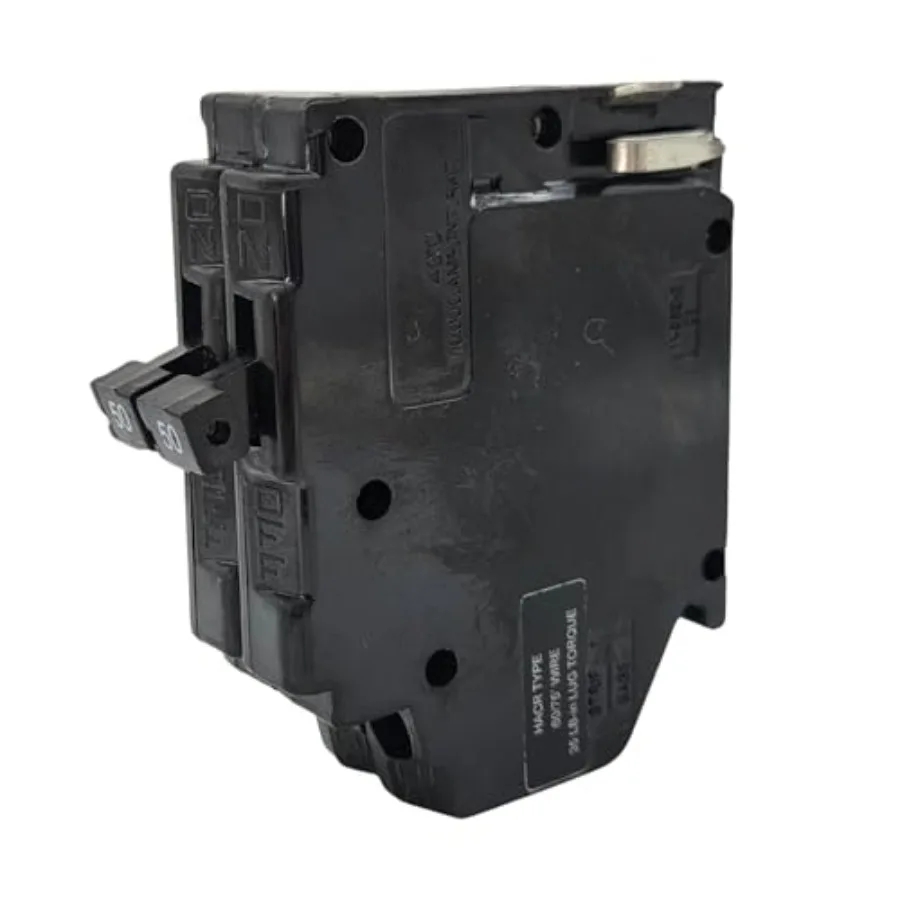 

UBITBA250 Challenger Circuit Breaker 50 Amp 2 Pole Type A 120/240V Plug-in Replacement for Challenger Panels, Thermal Magnetic,