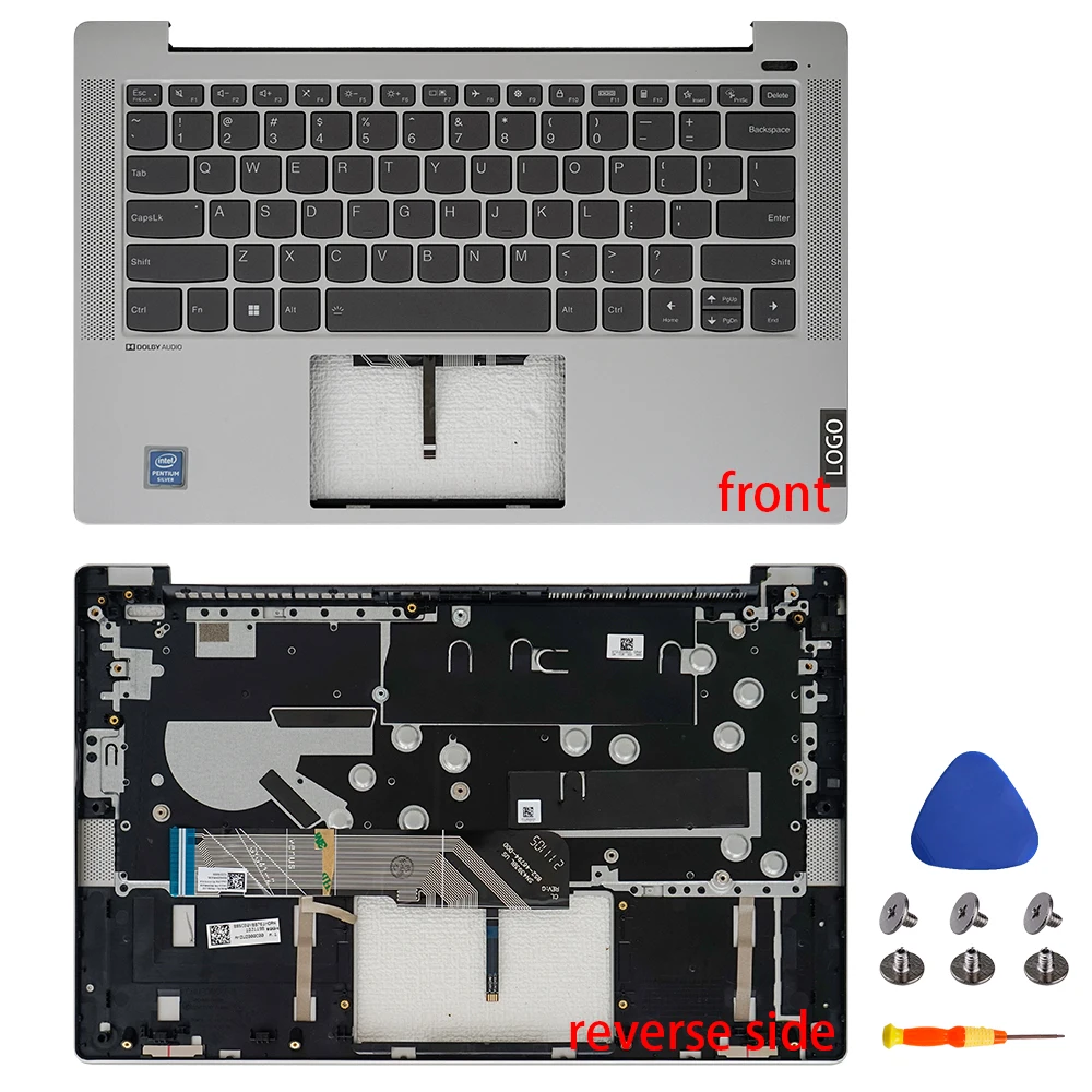 Imagem -06 - Nova Capa de Laptop para Lenovo Ideapad 14are05 14itl05 14alc05 14iil05 2023 2023 Lcd Capa Traseira Peças de Notebook Dobradiças de Moldura Frontal