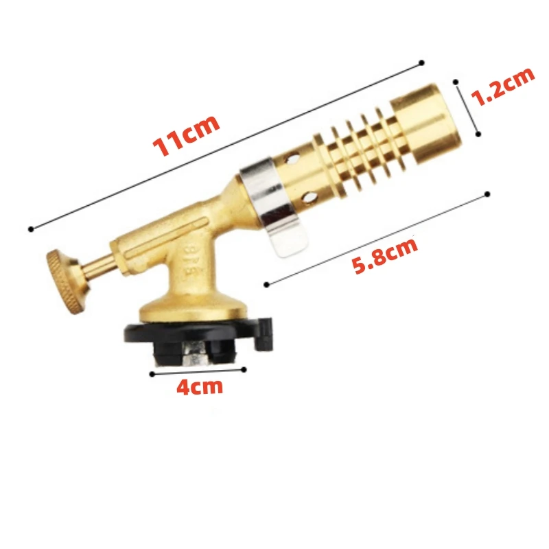 Латунный портативный пистолет-распылитель с картриджем, медный пистолет-распылитель, наружный пистолет-распылитель для кемпинга, газовая горелка не