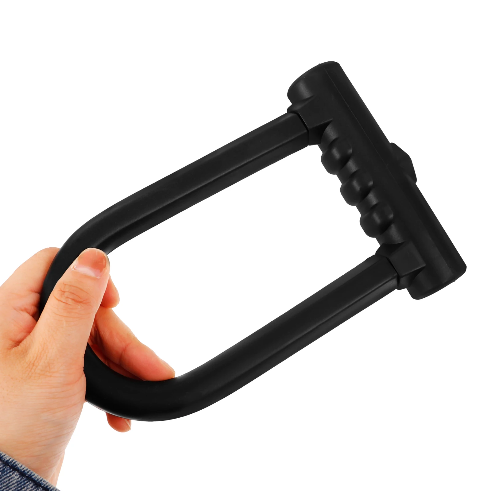 

U Shape Silicone Bike Lock for Motorcycle Electric Bike Black Anti-Cut Dual Open Durable Security U Type Bicycle Chain Mount
