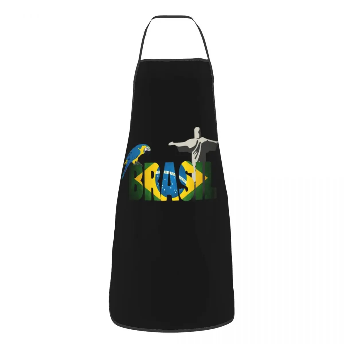 Custom Bib Flag Of Brazil Apron for Men Women Unisex Adult Chef Kitchen Cooking Tablier Cuisine Gardening