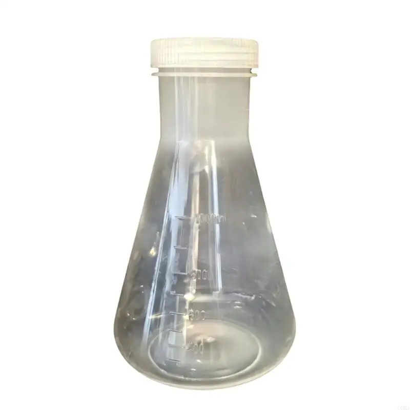 CORA Multipurpose Graduated Plastic Flasks with Leakproof Lid for School Laboratory
