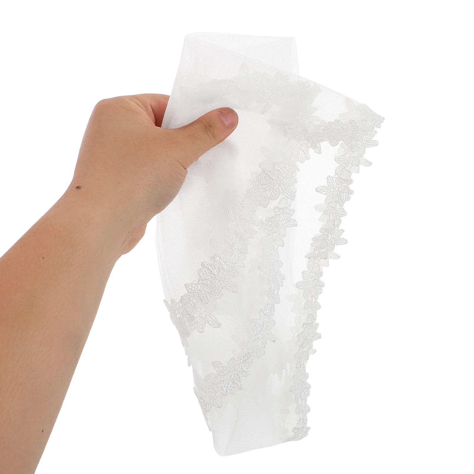 

Lace Cape White Breathable Cape Flower Dress Shawl Spring Summer Soft Lightweight Mesh Shawl for Special