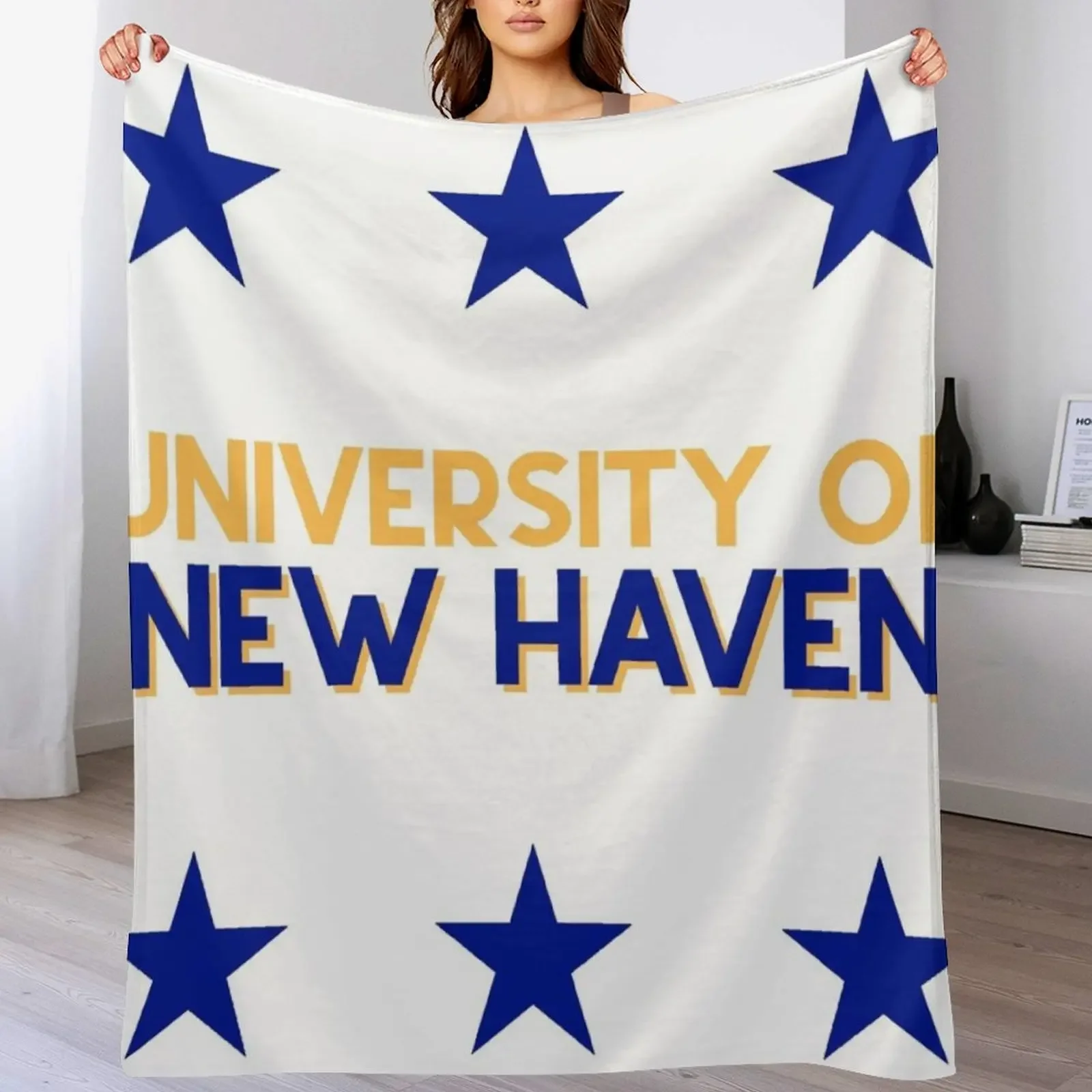 University of New Haven Throw Blanket for babies Bed linens Sofas wednesday Blankets