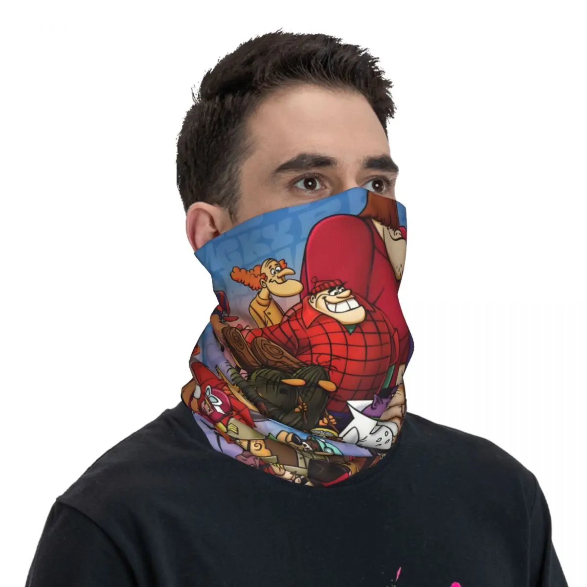 Anime Bandana Neck Cover Round planchers f, cagoule de cyclisme, unisexe, respirant, adulte, 6 pièces