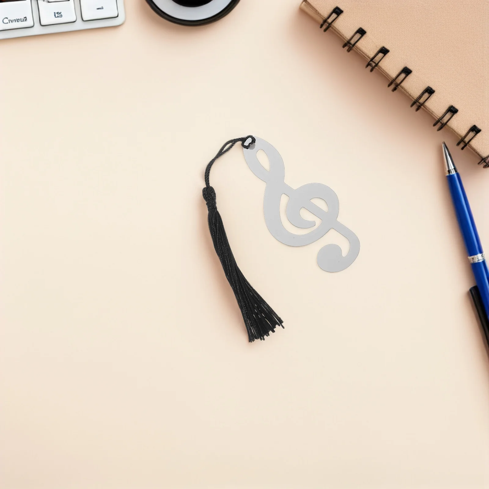 

10pcs Metal Bookmarks Stainless Steel Musical Note Gifts for Graduation Page Markers Students Readers Practical
