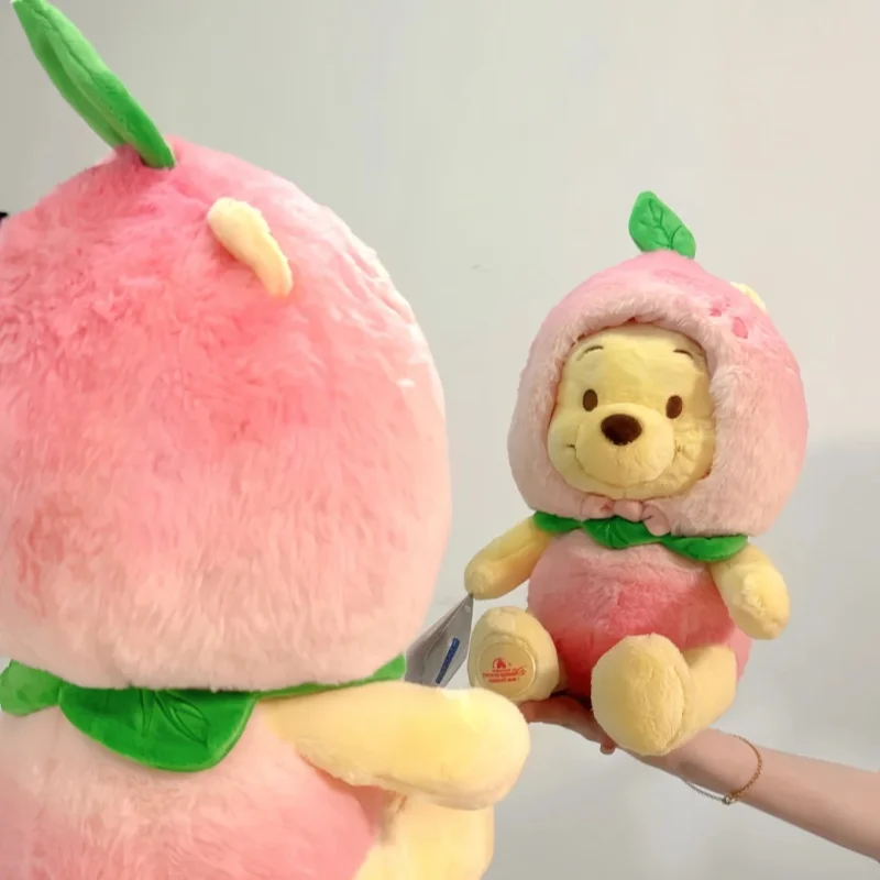 

Hot New Disney Plush Toys Winnie The Pooh Peach Bear Soft Stuffed Dolls Gifts For All Ages Ideal Collectible Items