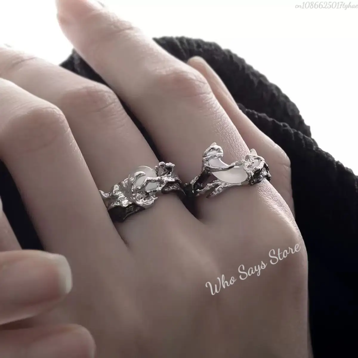 مجموعة خواتم الأزواج المصنوعة من الفولاذ المقاوم للصدأ على شكل خاتم الشمس والقمر، هدايا الذكرى السنوية من سبيكة قوية