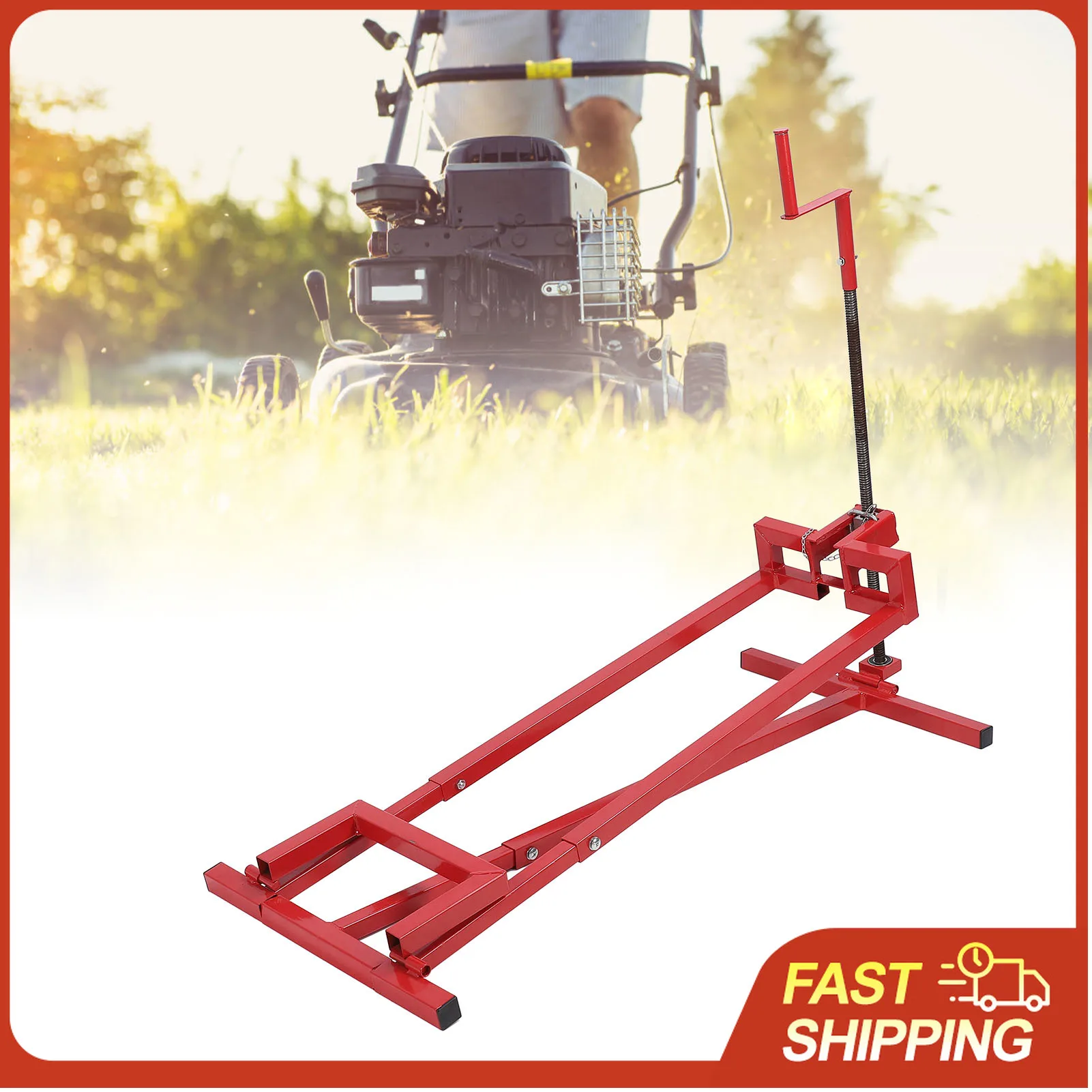 

Подъемник для газонокосилок и садовых тракторов, грузоподъемность 400 кг, складной, для обслуживания, стабильный, с регулируемой высотой