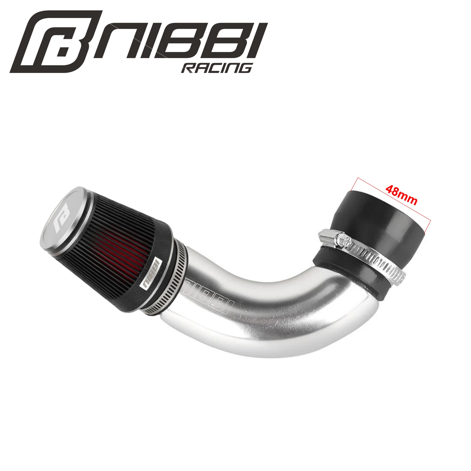 NIBBI Motorrad Aluminium Ansaugkrümmer-Kit 48mm CNC Hochleistungs-Luftfilter für GY6 Motorroller Vergaser-Teile – Detail 8