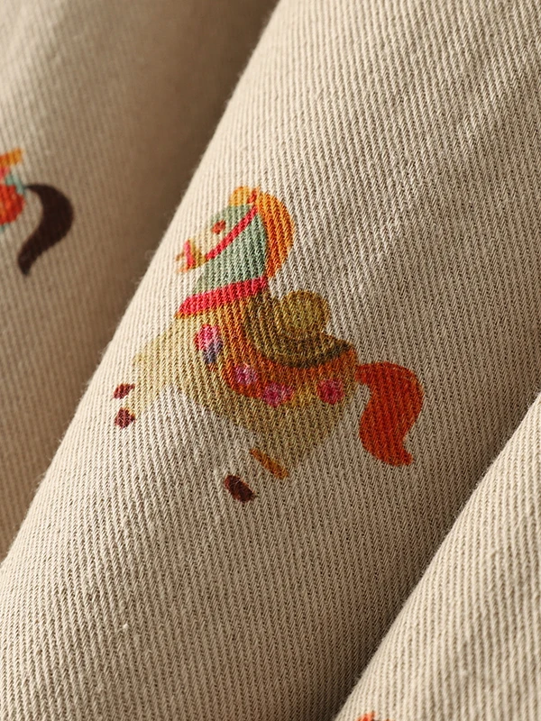 Cappotto invernale in cotone vintage retrò, vestibilità ampia, comodo, casual, con stampa nazionale, design con bottoni e dettaglio