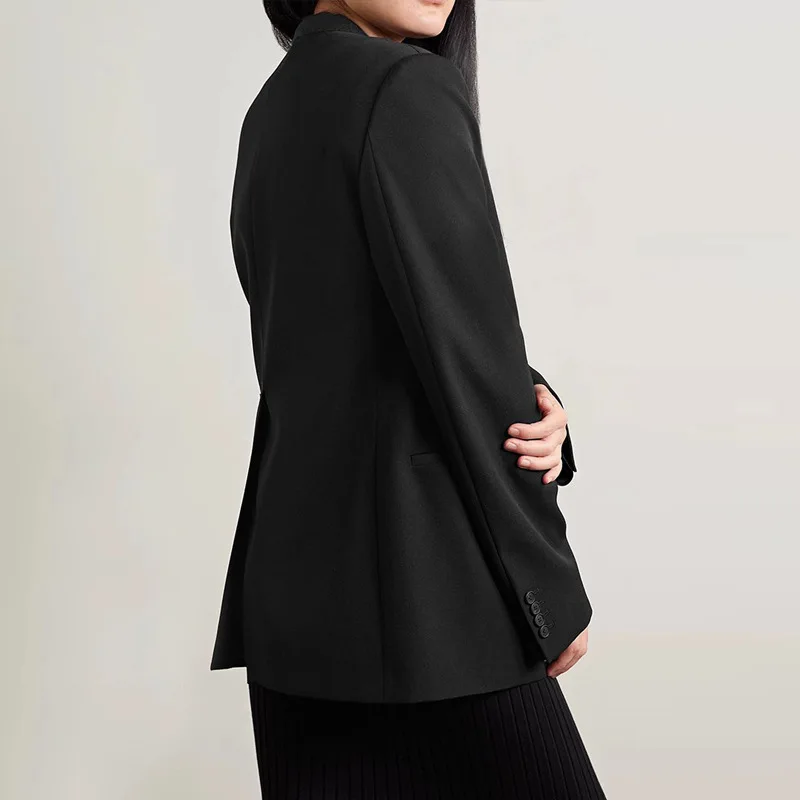 Blazer imbibé de style minimaliste sans boutons irrégulier pour femme, combinaison de veste, R0 *, nouveau design, printemps et automne 2024