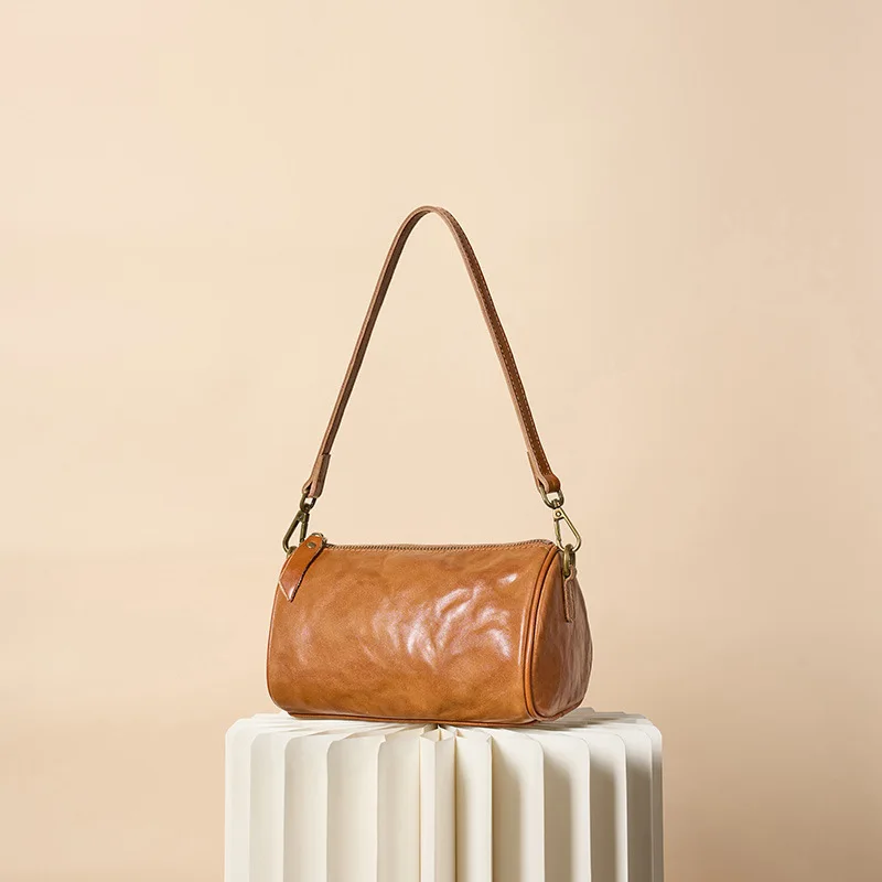 

Винтажная женская маленькая сумочка и кошелек из натуральной кожи Boston, модельерская сумка через плечо, женские дорожные сумки на плечо с подушкой