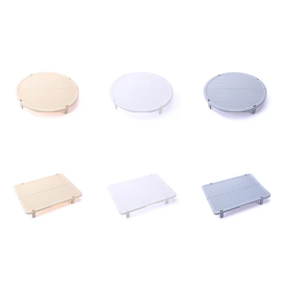 

1pc Non-Stick Dumplings Mat Foldable Food Storage Tray Reusable Pp Material Non-Slip Surface Space Saving Refrigerator Storage