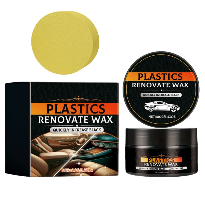 

Leather Restorer Wax 100g Leather Conditioner Car Interior Restorer With Sponge Leather Conditioner And Cleaner Protective