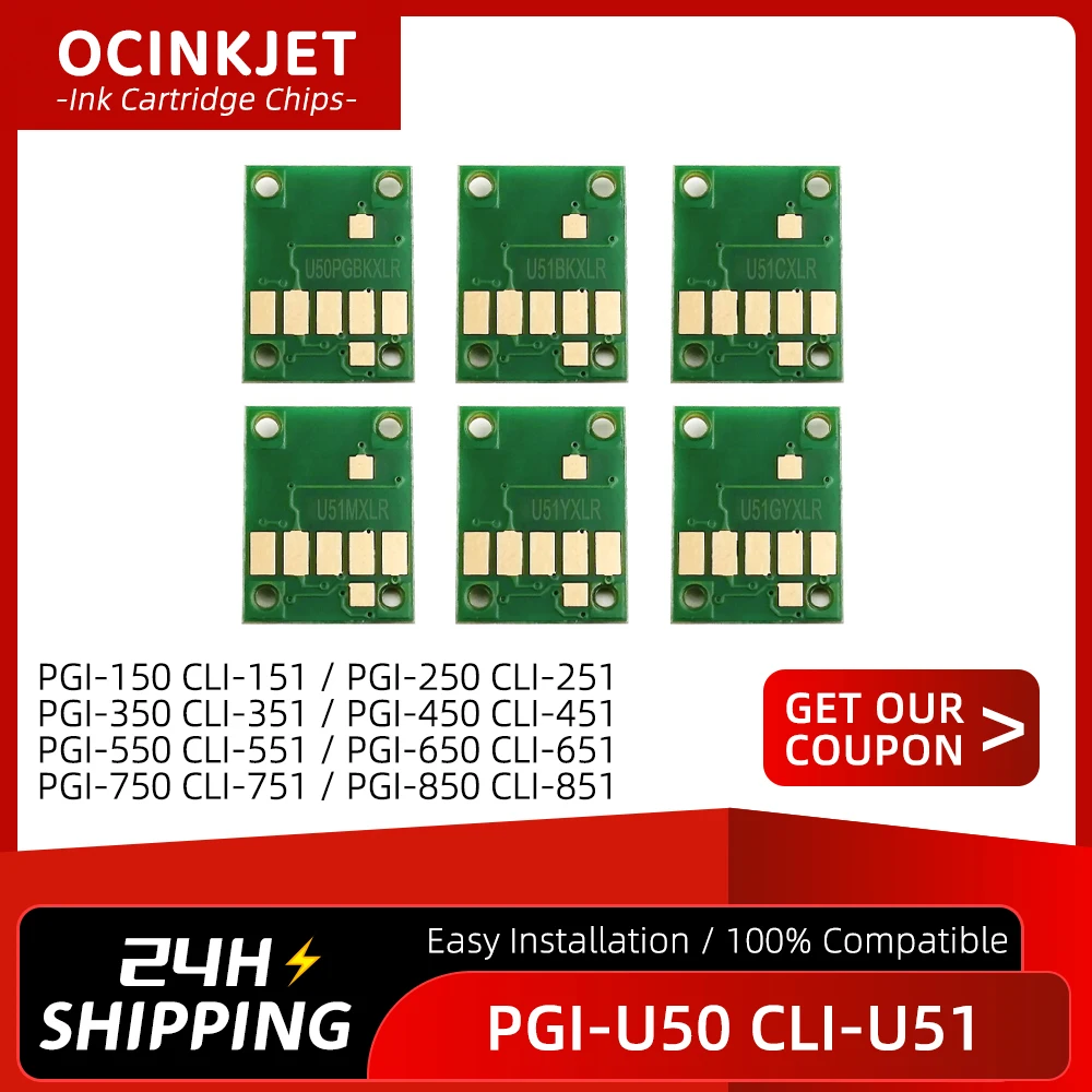 

For Canon PGI-150 CLI-151 PGI-250 CLI-251 PGI-450 CLI-451 PGI-550 CLI-551 PGI-650 CLI-651 PGI-750 CLI-751 ARC Auto Reset Chip