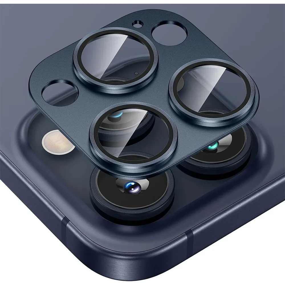 1Pcs Metal Tempered Glass Camera Lens Protector Cover For IPhone 15 Pro Max 14 Plus 13 15Pro 14Pro IPhone15 Protection Titanium
