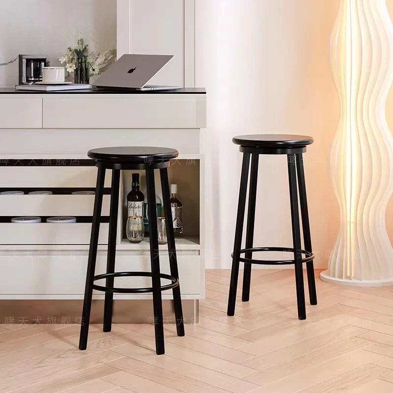 

Вращающийся барный стул для дома и гостиной, современный минималистичный дизайнерский высокий стул для кафе, паба, коммерческой мебели, кухонного острова, барной стойки