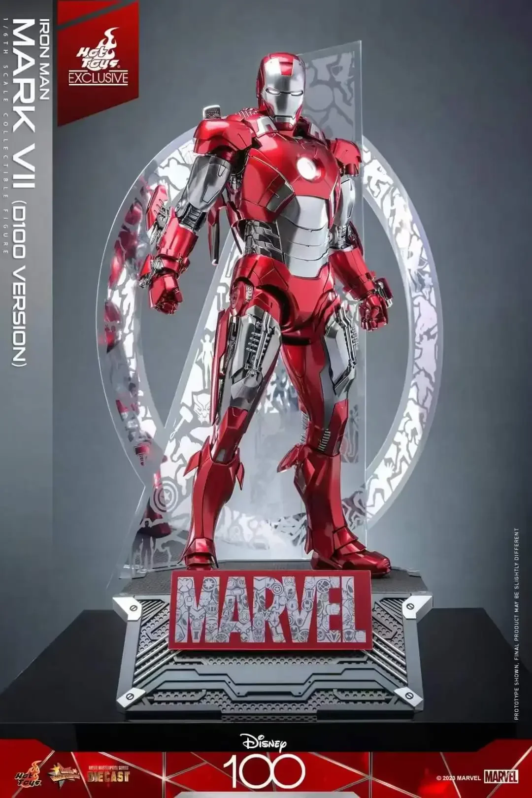 

Hottoys Ht Disney D100 Edition Mms696 Alternative Color Mk7 Iron Man Mar 7 Limit Mk7 Anime Figure Kids Christmas Gifts