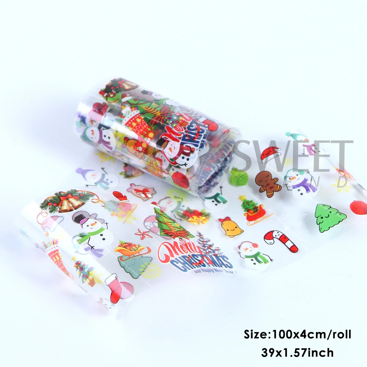 10 قطعة/صندوق الشتاء رائعتين عيد الميلاد سلسلة مسمار نقل رقائق شجرة عيد الميلاد سانتا الأيائل ندفة الثلج السماء المرصعة بالنجوم ورقة 2026 ديكور المتزلجون