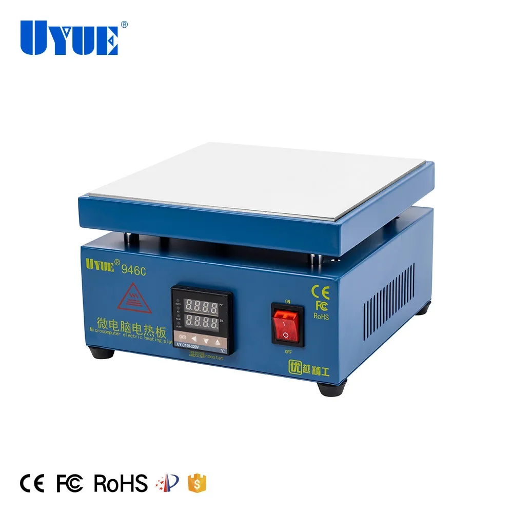 UYUE 946C station de chauffage à température constante double affichage numérique réparation plate-forme de préchauffage réparation d'écran de téléphone réparation LCD