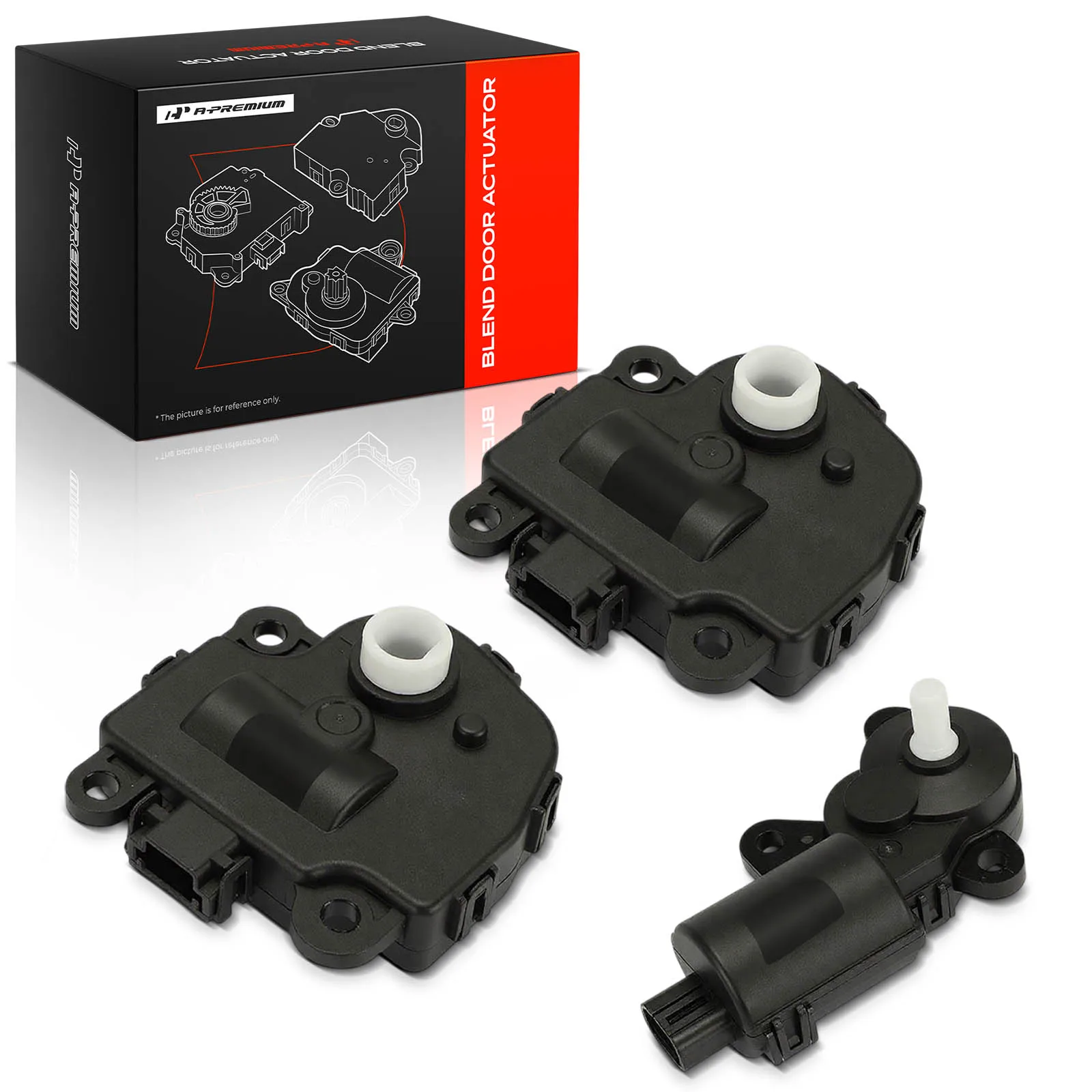 A-Premium 3pcs Air Inlet & Temperature & Mode Blend Door Actuator for Chevrolet Malibu 2004-2008 Impala 2004-2013 Buick LaCrosse