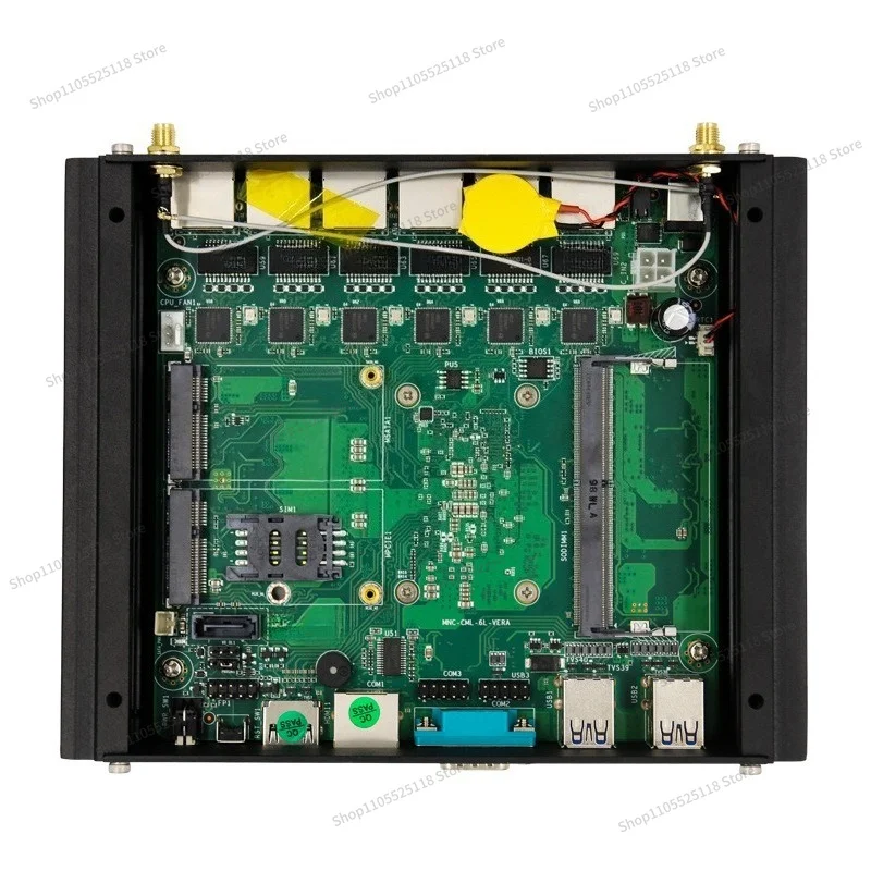 For Industrial Control Soft Routing 2.5G Soft Routing Industrial Control Mini Computer I225V Fanless Industrial Computer