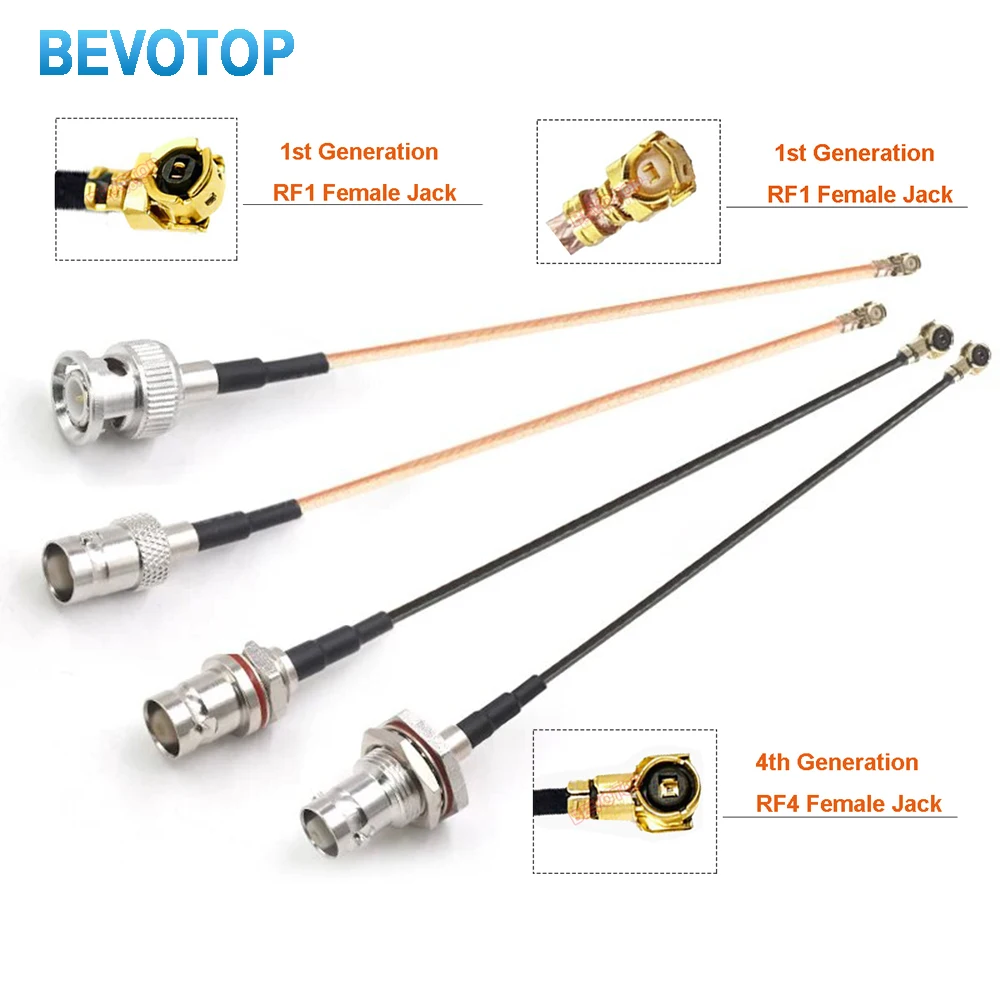 1Pcs RP-TNC / TNC Male Female to IPX-1 Female Connector RF1.13/RG178 Pigtail Antenna Extension Jumper RF Coaxial Cable