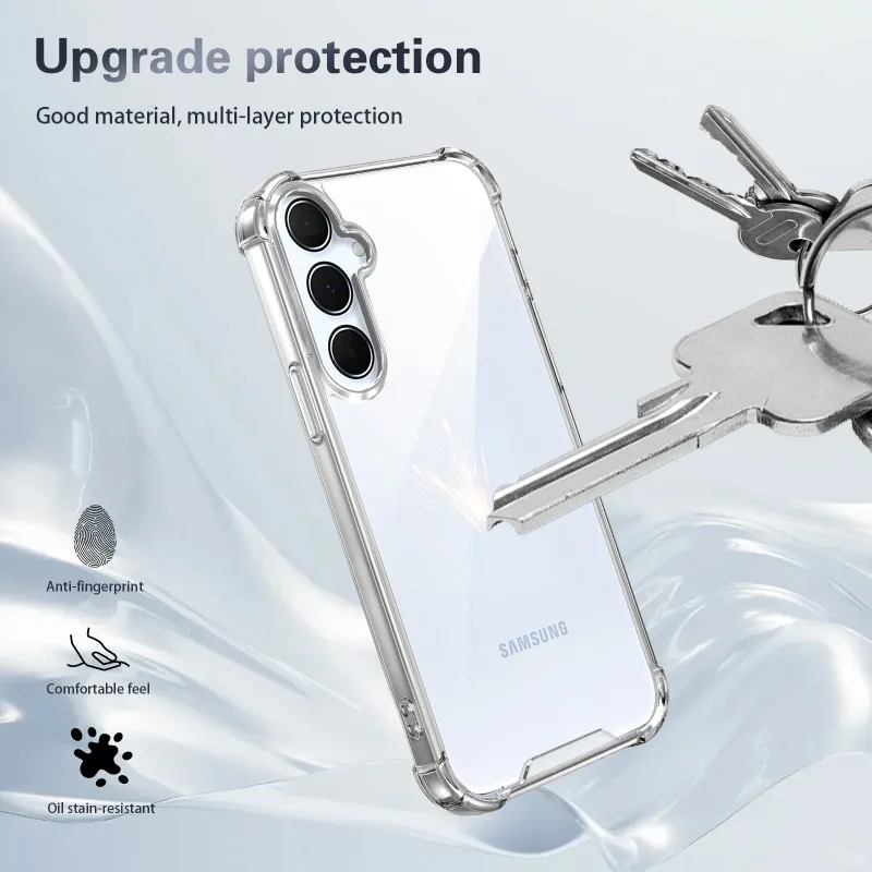 Hartschalenhülle für Samsung Galaxy A56 A55 A57 A37 A36 A35 A26 A17 A07 A06 A16 A15 5G Handyhülle Acryl Transparente Rückseite – Detail 6