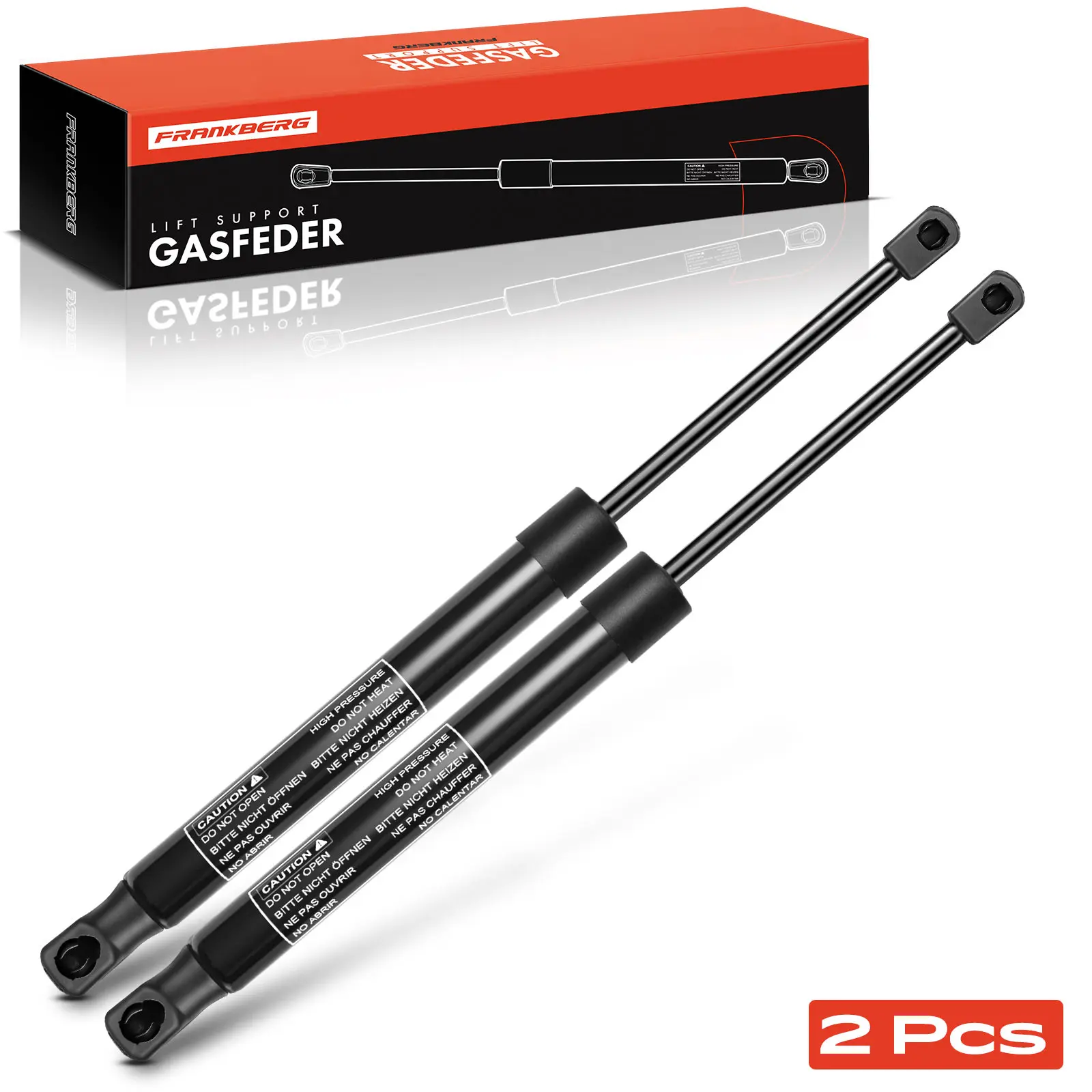 Frankberg 2x Gasfeder Motorhaube für Porsche 718 Cayman 982 Coupe Bj ab 2016 996.512.551.03 996.512.551.05 0115TV SG406030