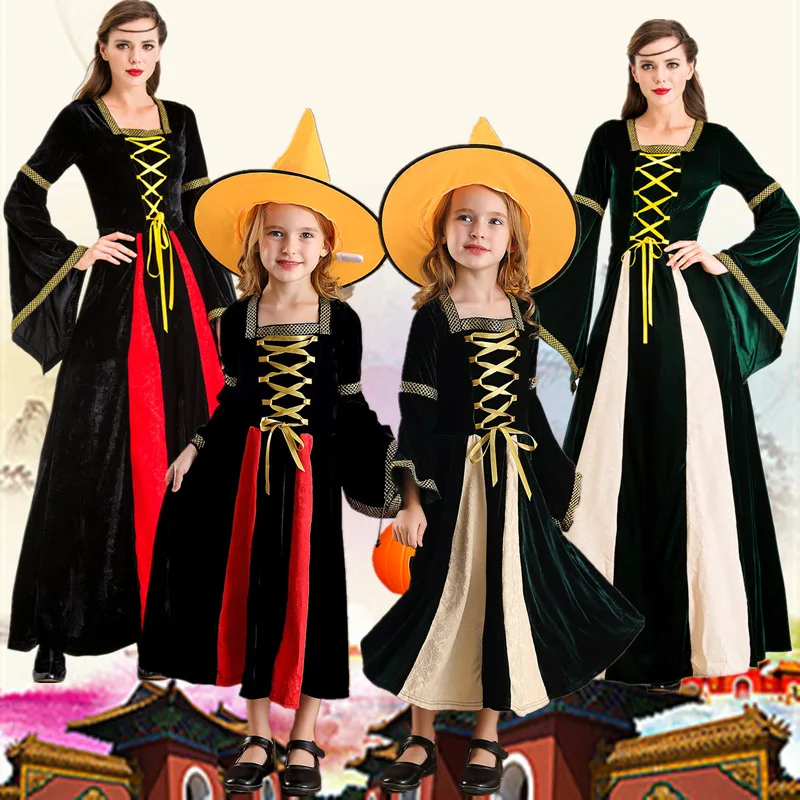 Womens Gold Diamond Velvet Renaissance Irish Dress Medieval Victorian Costume Dress Victoria Cosplay Retro Gown Fancy Long Dress