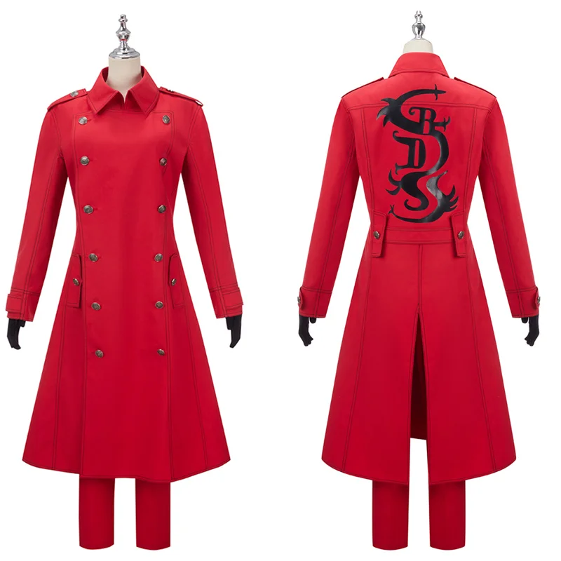 أزياء تايجو شيبا التأثيرية لشخصية أنيمي طوكيو ريفنجرز: قوس المواجهة لعيد الميلاد عبر باروكة كرونشرول زي موحد بلون أحمر ملصق للوشم