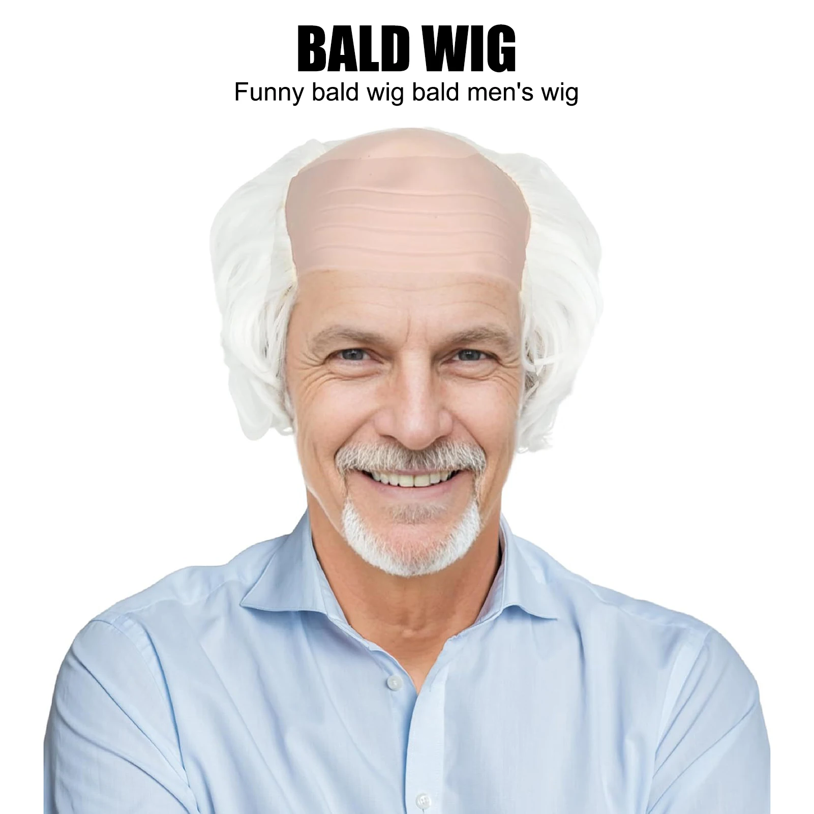 قناع الرجل العجوز الأصلع الواقعي للهالوين، أغطية رأس لجو الهالوين لتزيين الحفلات المنزلية، شحن مباشر من الولايات المتحدة