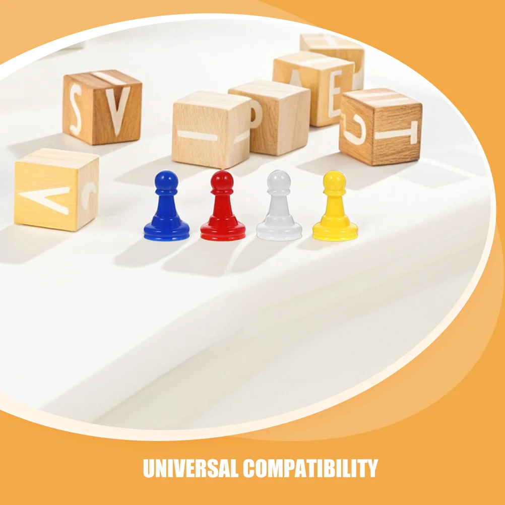 80 قطعة: بيادق شطرنج بلاستيكية للوحة مجموعة سفر نابضة بالحياة رموز بديلة للأطفال على سطح الطاولة ممتعة للعب متعدد الألوان #3