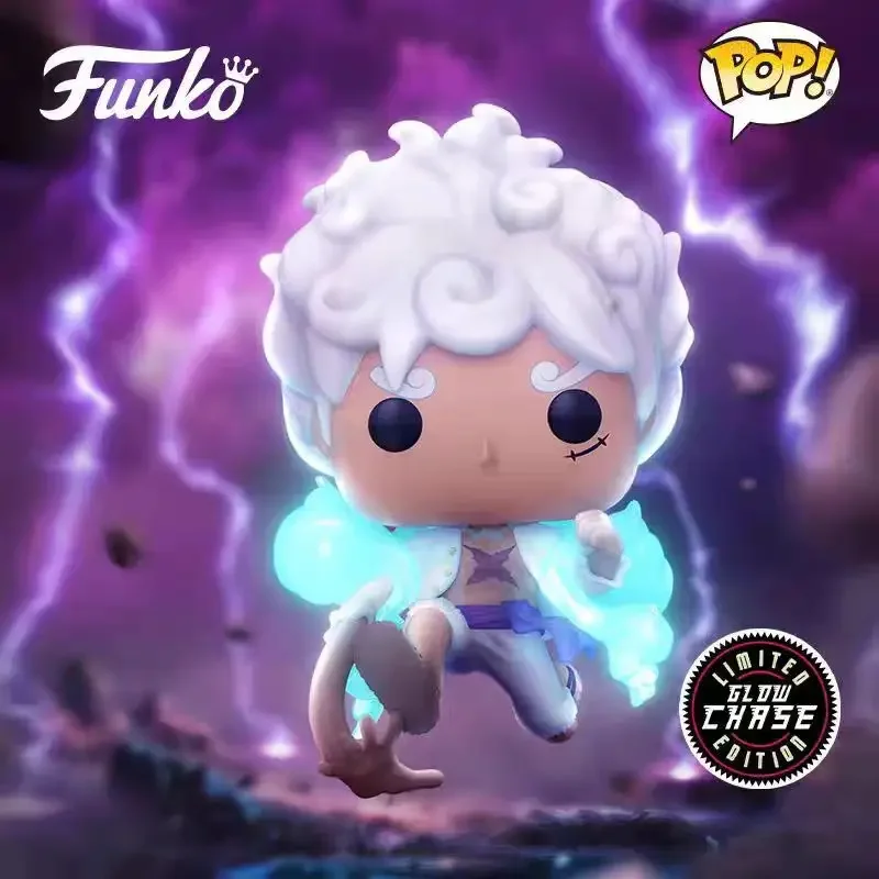 Funko Pop الأصلي قطعة واحدة أنيمي الشكل لوفي جير خمسة ألعاب شخصيات الحركة للبنين بنات هدية تحصيل نموذج الحلي