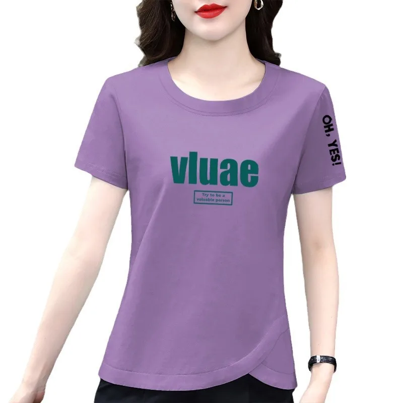 Polo Shirt Women Cotton T-shirt Women's Short-sleeved Fashion Casual Polo Top Women's T-shirt Designer T Shirt Women Luxury