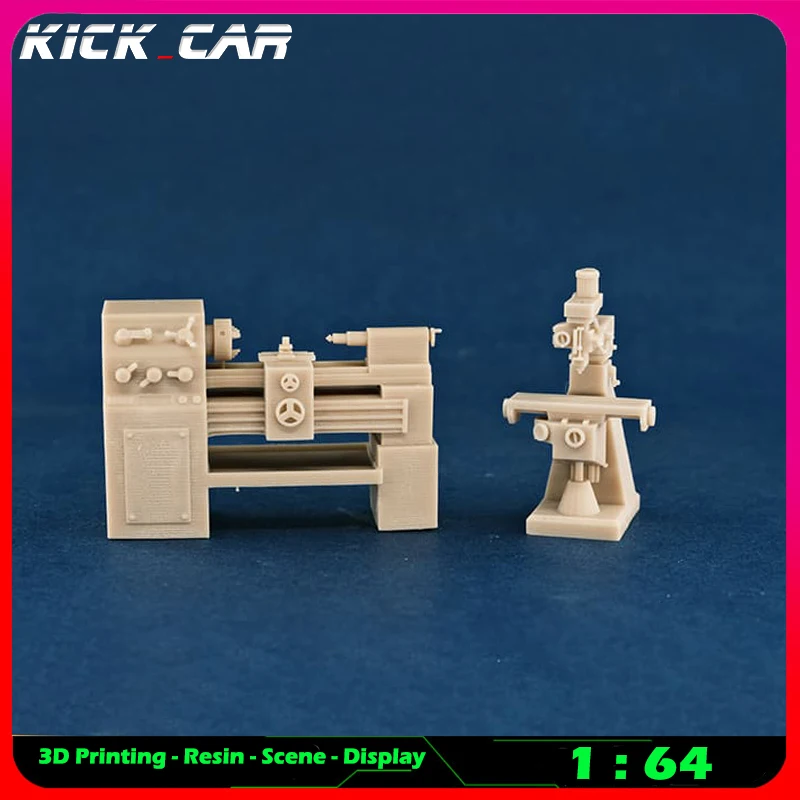 Kickcar 1/64 Machine Tool Model Car Diorama Uncolored Resin Garage Scene Repair Tools Decoration Simulation Scene Toy